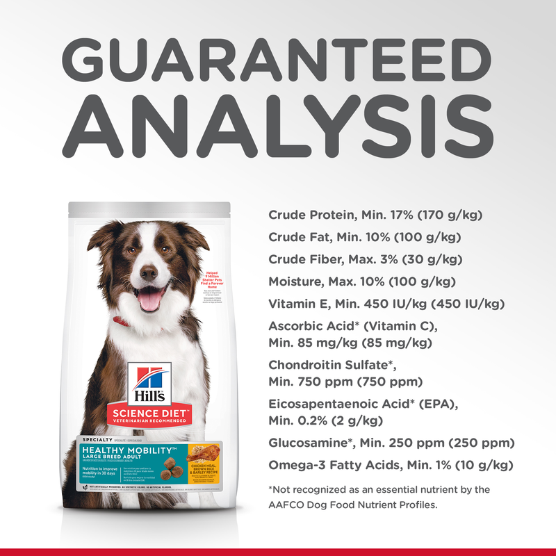 Hill's Science Diet Dry Dog Food Adult Healthy Mobility Large Breed