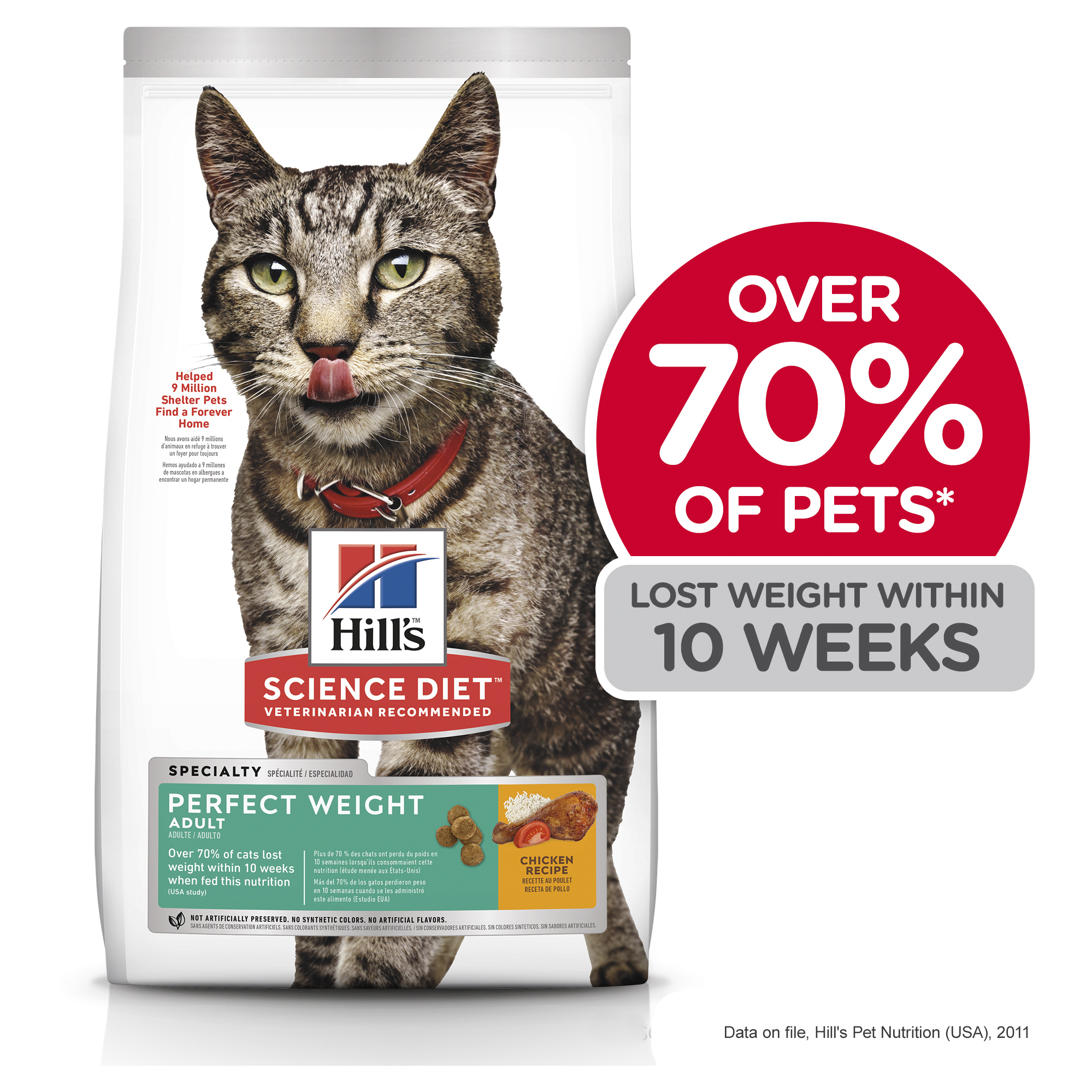 Hill's Science Diet Dry Cat Food Adult Perfect Weight