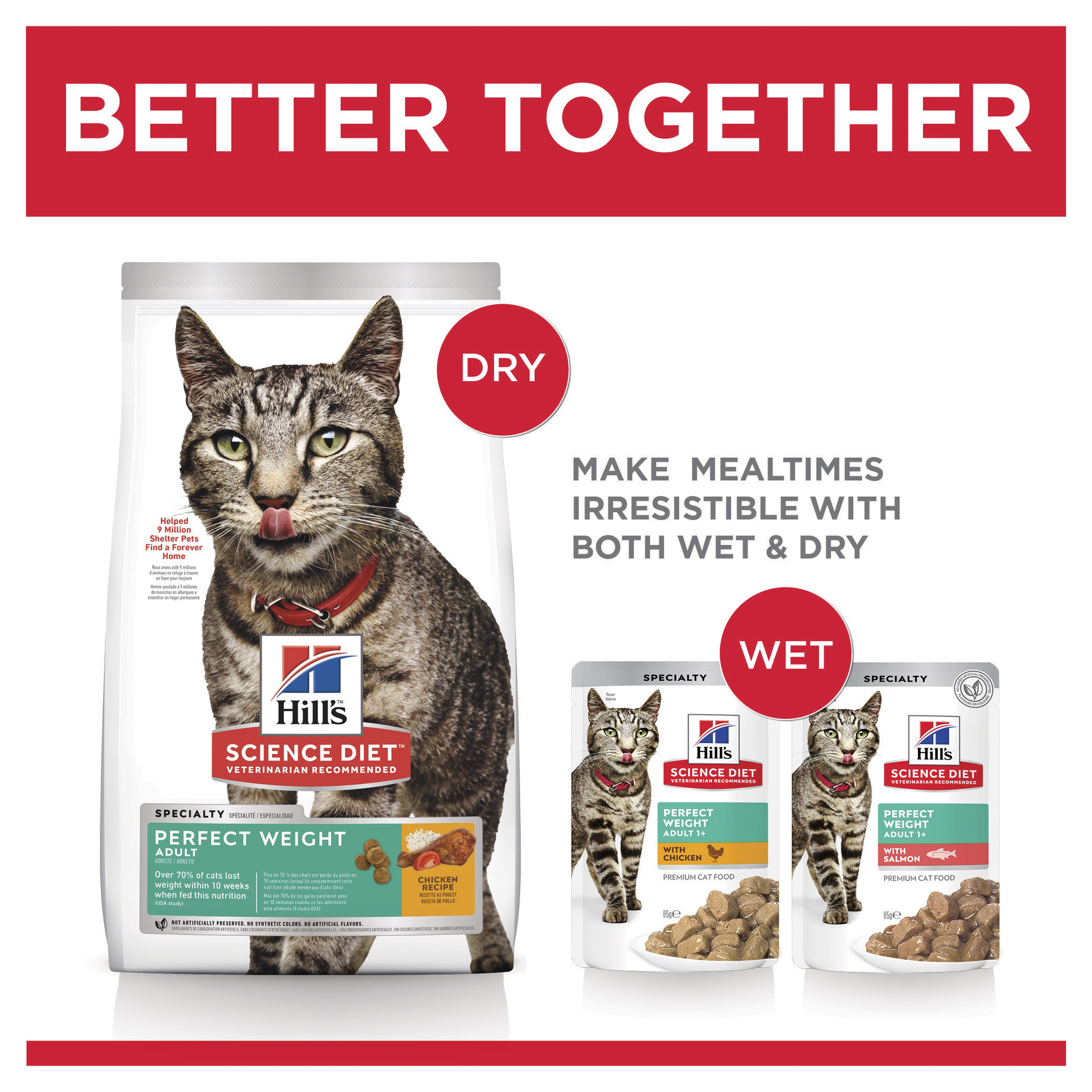 Hill's Science Diet Dry Cat Food Adult Perfect Weight