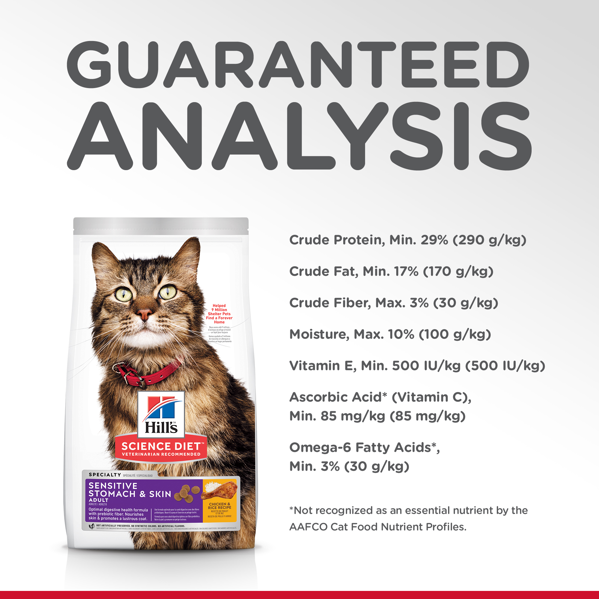 Hill's Science Diet Dry Cat Food Adult Sensitive Stomach & Skin