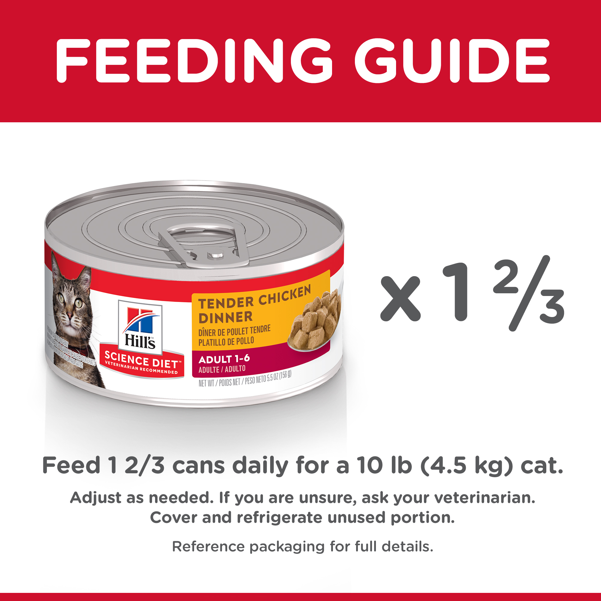 Hill's Science Diet Canned Cat Food Adult Tender Dinners Chicken 09