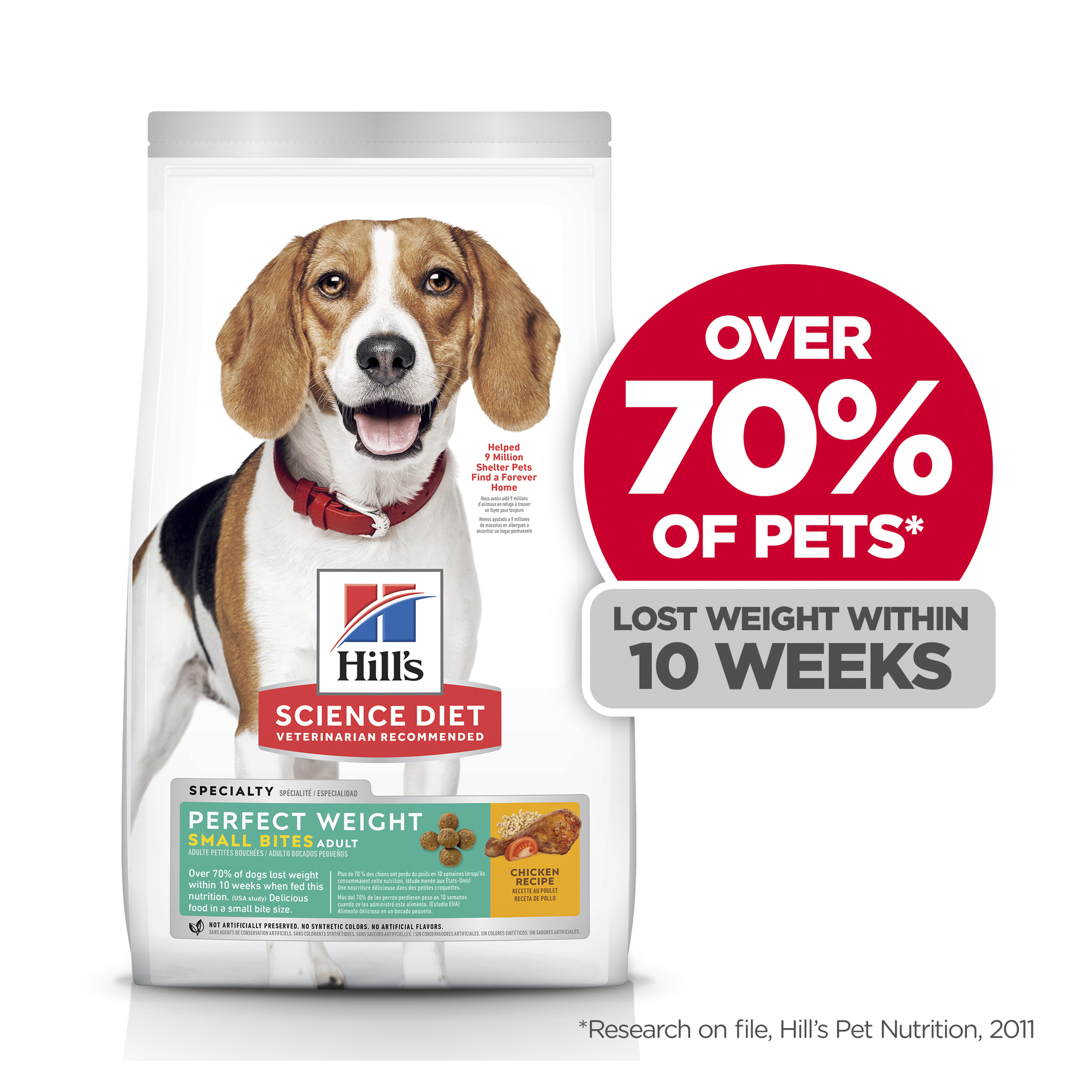 Hill's Science Diet Dry Dog Food Adult Perfect Weight Small Bites