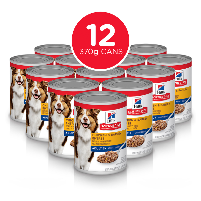 Hill s Science Diet Canned Dog Food Adult 7 Senior Chicken Barley E