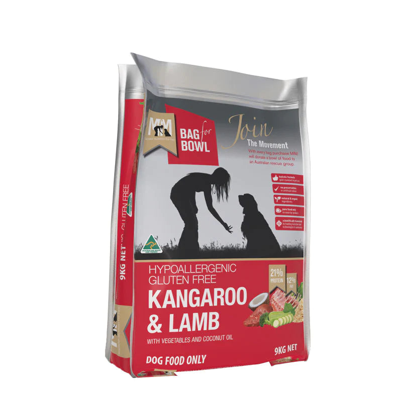 MfM Meals For Mutts Dry Dog Food Hypoallergenic Gluten Free Kangaroo & Lamb