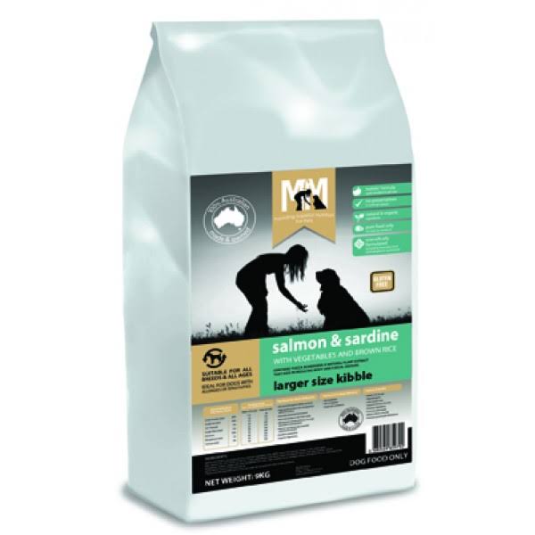 MfM Meals For Mutts Dry Dog Food Hypoallergenic Gluten Free Salmon & Sardine Larger Size Kibble