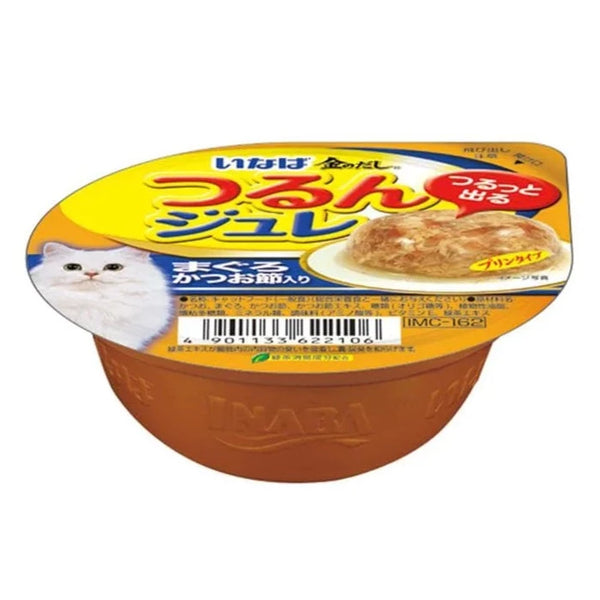 Ciao Cat Treats Tuna Flake with Sliced Bonito in Soft Jelly Pudding 65g