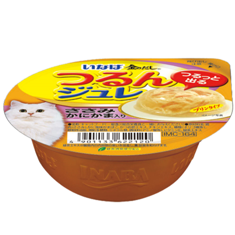 Ciao Cat Treats Cupped Chicken Fillet with Tuna Flake in Soft Jelly Topping Crab Stick 65g
