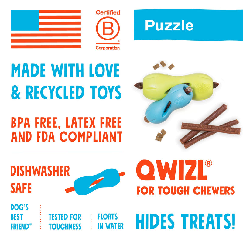West Paw Qwizl Treat Dispensing Dog Toy - Large by PeekAPaw