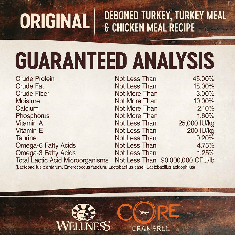 Wellness Core Dry Dog Food Grain Free Large Breed Original: Chicken & Turkey