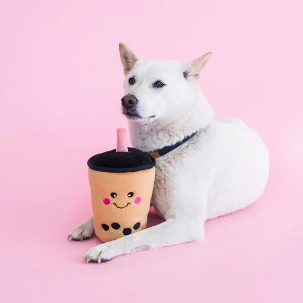Zippy Paws Dog Toys Plush NOMNOMZ - Boba Milk Tea 03