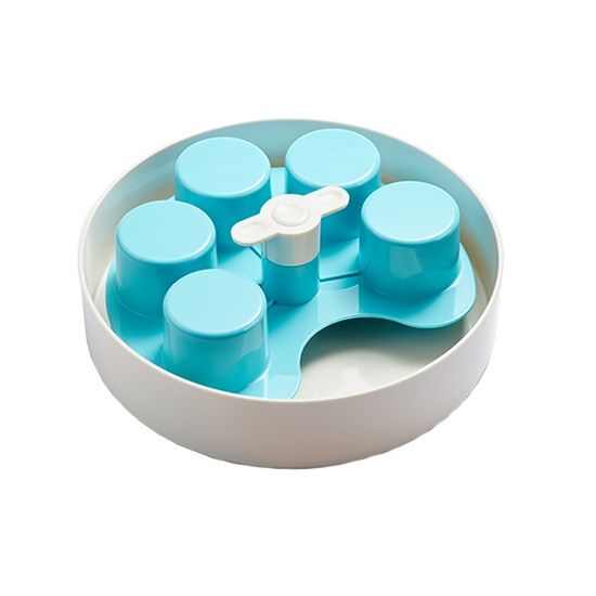 Pet DreamHouse SPIN Interactive Adjustable Slow Feeder Bowl - Cups