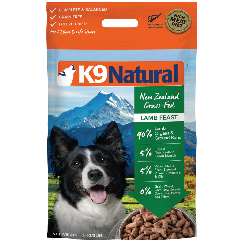 K9 Natural Dog Food Freeze Dried Lamb Feast PeekAPaw