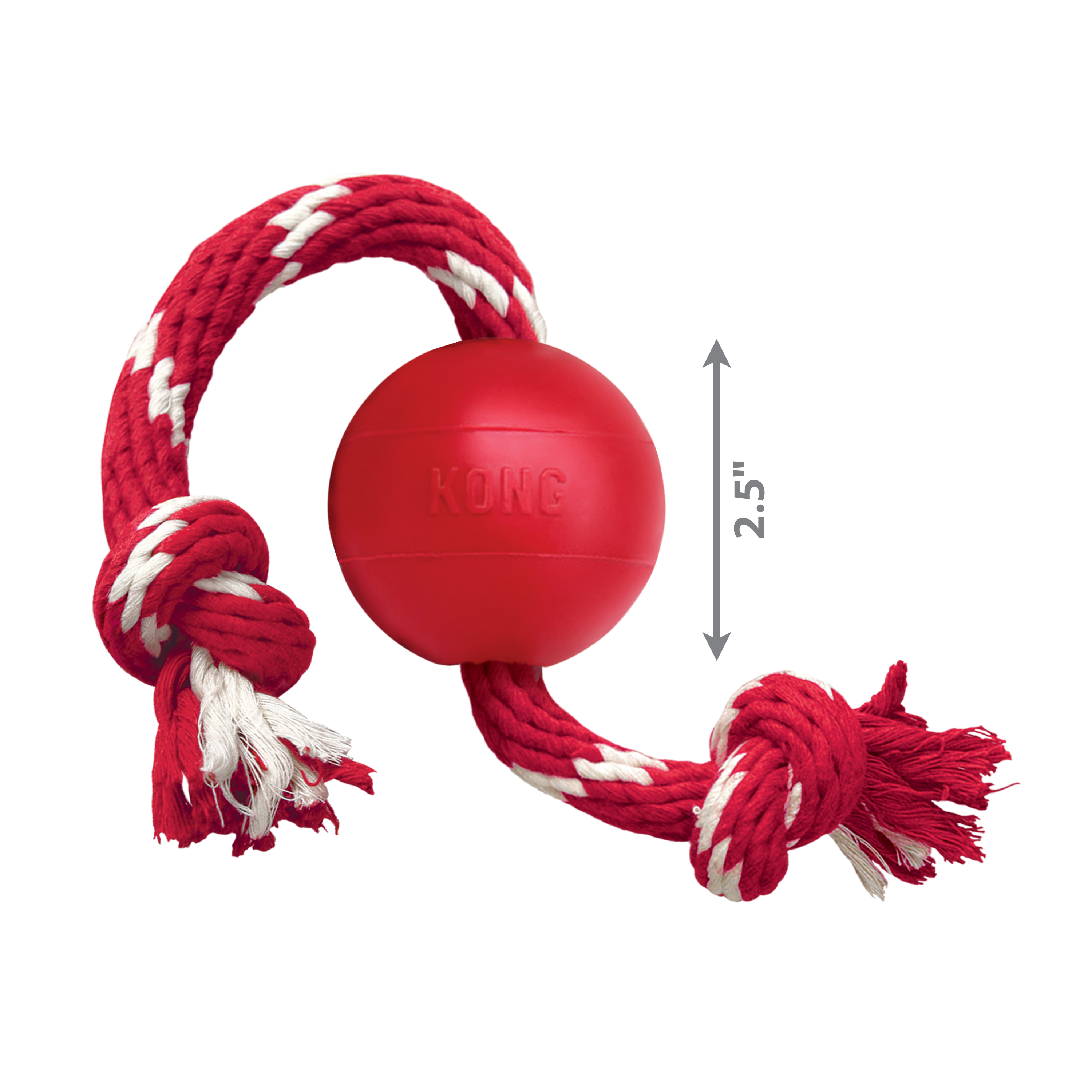 KONG Dog Toys Ball with Rope 03