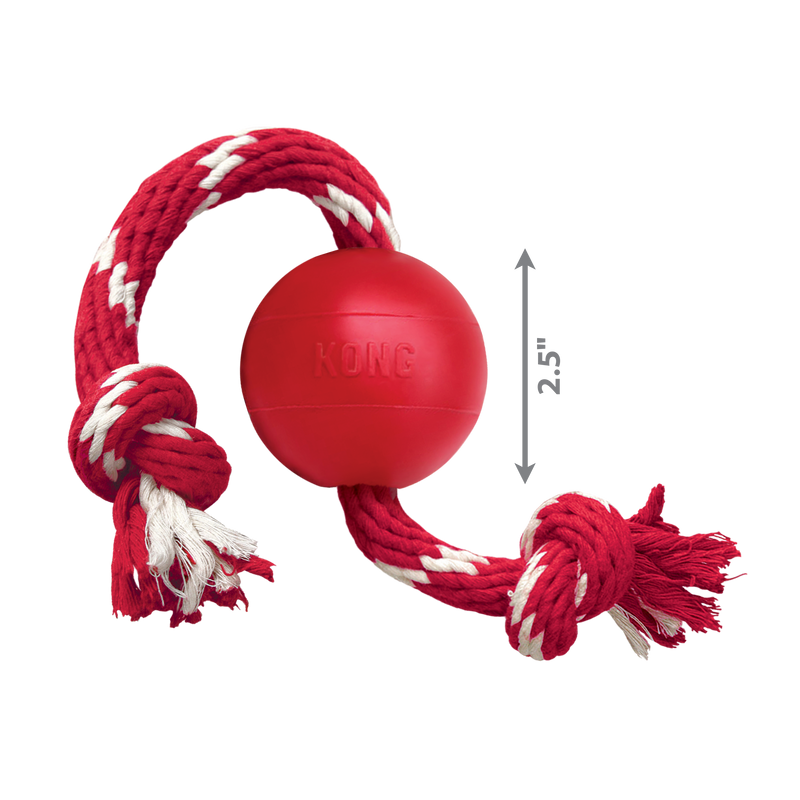 KONG Dog Toys Ball with Rope 03