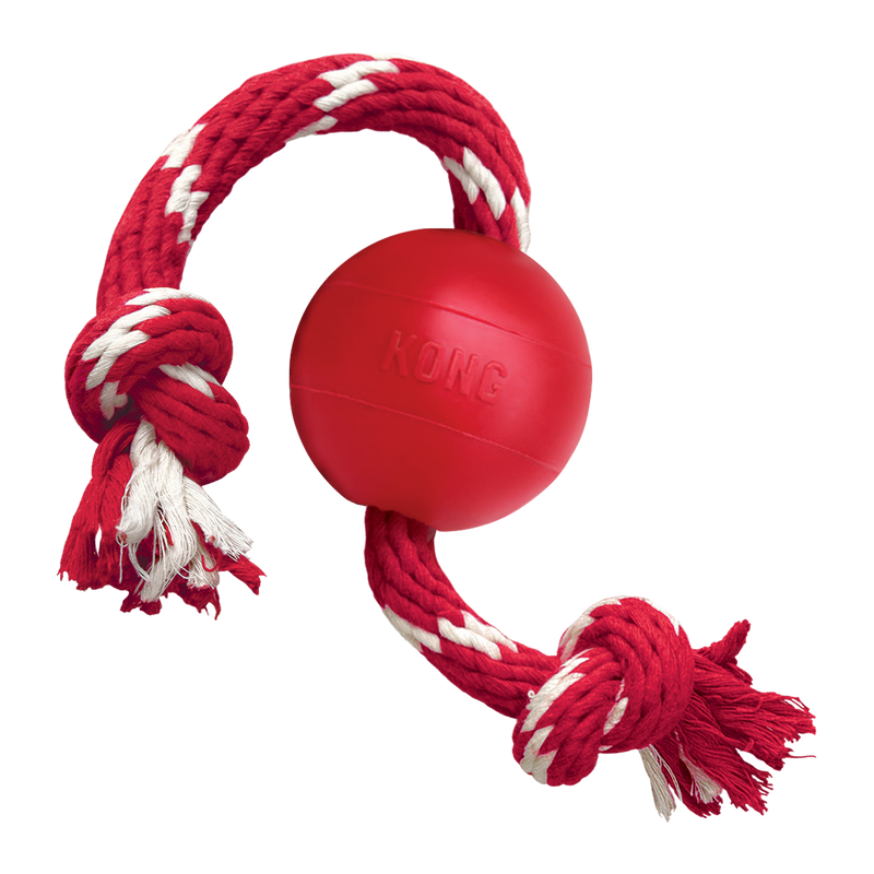 KONG Dog Toys Ball with Rope 02
