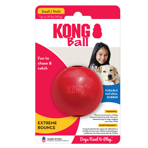 KONG Dog Toys Ball with Hole Small