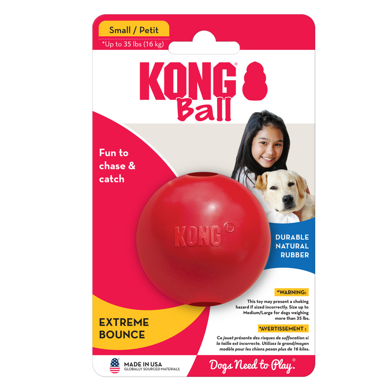 KONG Dog Toys Ball with Hole Small