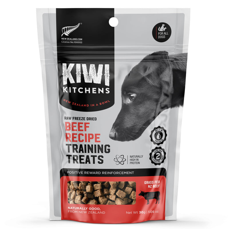 Kiwi Kitchens Freeze-Dried Dog Training Treat Beef 30g