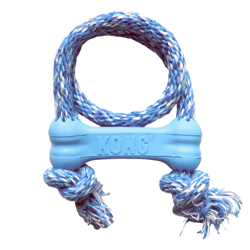 KONG Dog Toys Puppy Goodie Bone with Rope 02