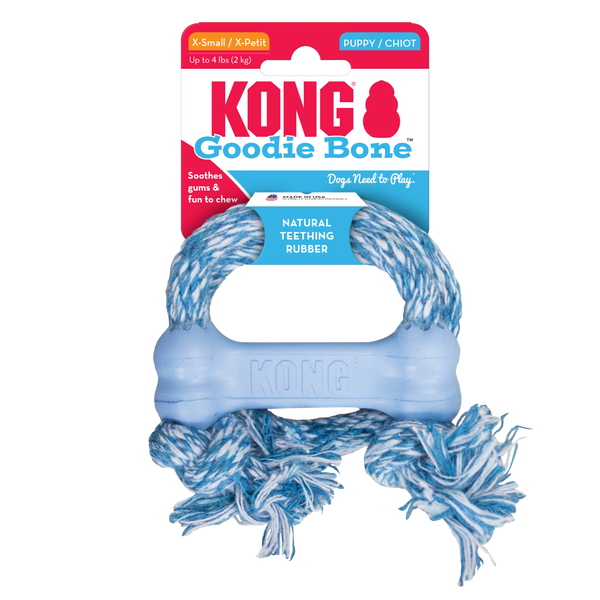 KONG Dog Toys Puppy Goodie Bone with Rope 01