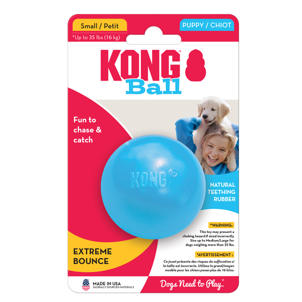 KONG Dog Toys Ball Puppy Small