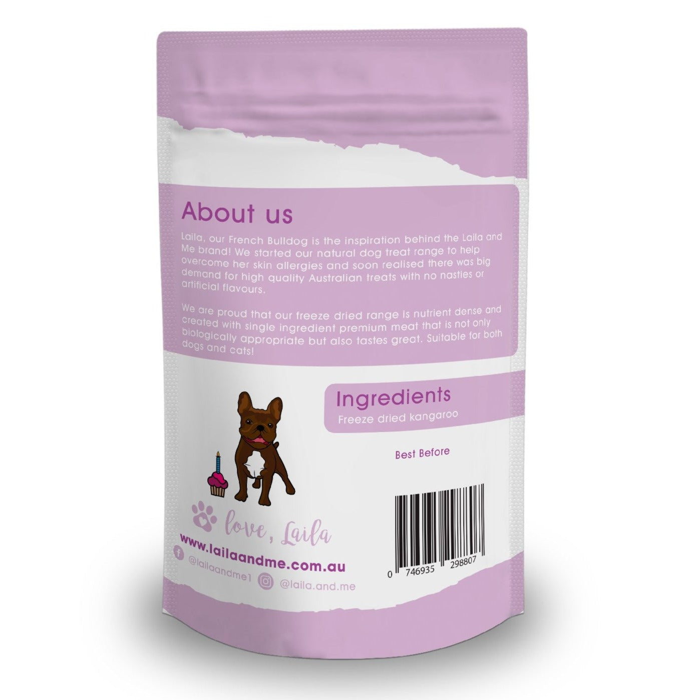 Laila & Me Freeze Dried Raw Kangaroo Treats