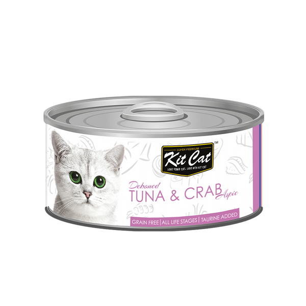 Kit Cat Toppers Canned Cat Food Tuna & Crab 80g