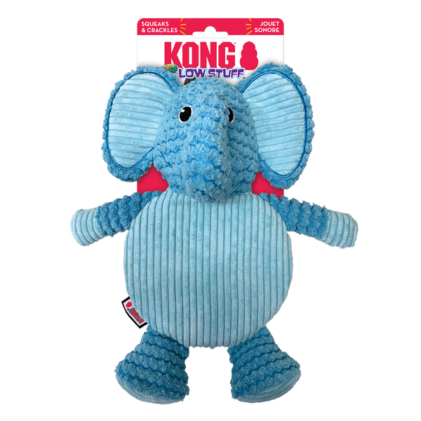 KONG Dog Toys Low Stuff Crackle Tummiez Elephant 01