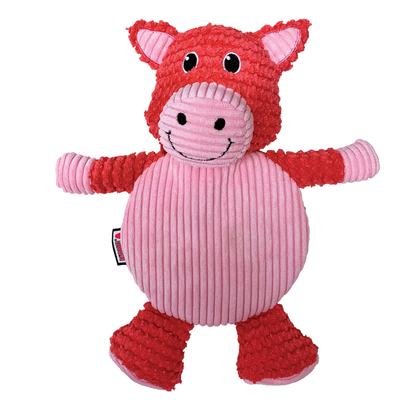 KONG Dog Toys Low Stuff Crackle Tummiez Pig 02