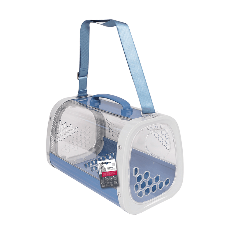 M-Pets HONEY Pet Carrier Blue | PeekAPaw Pet Supplies