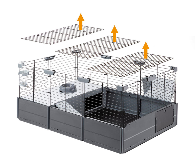 Ferplast Multipla Modular Cage for Rabbits and Guinea Pigs with Complete Accessories 10