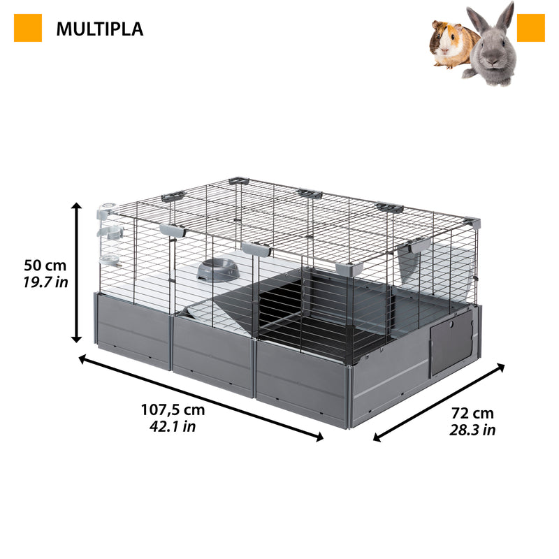 Ferplast Multipla Modular Cage for Rabbits and Guinea Pigs with Complete Accessories 22
