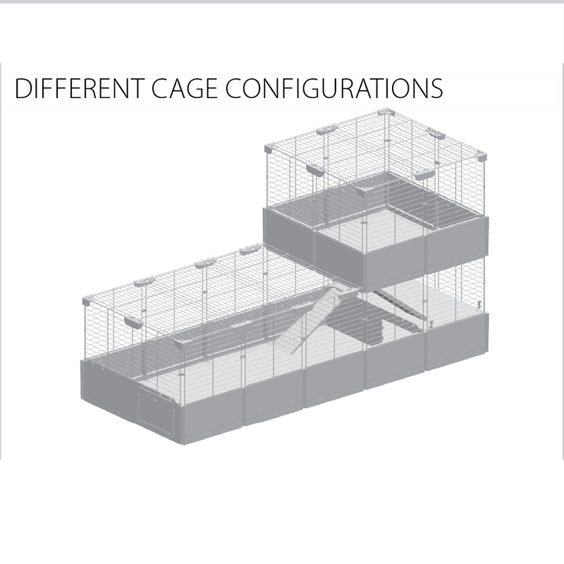 Ferplast Multipla Double Two-Storey Modular Cage with Accessories for Rabbits and Guinea Pigs 24
