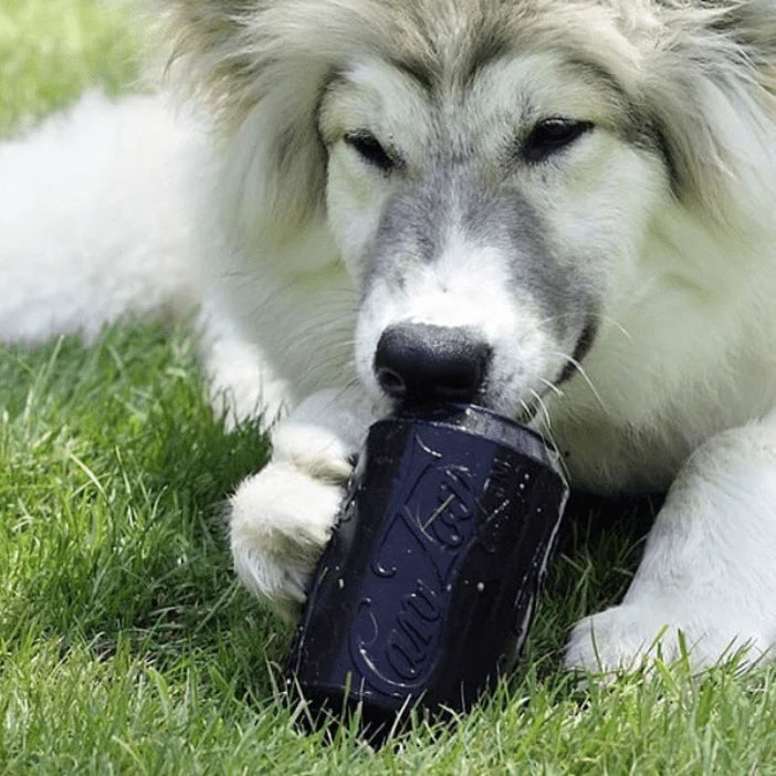 SodaPup Dog Chew Toys Magnum Can Toy Ultra Durable Rubber