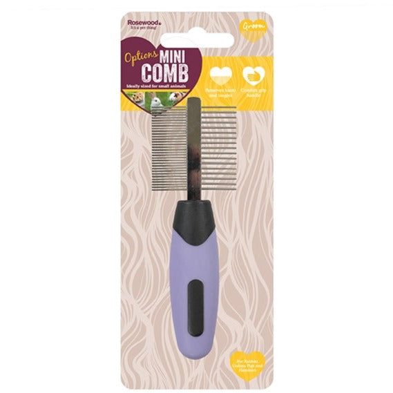 Rosewood Small Animal Mini Double-Sided Comb