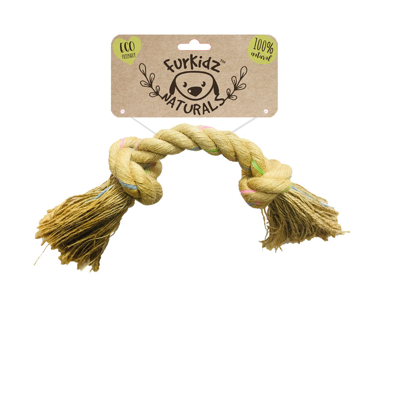 FurKidz Dog Toys Natures Choice Jute Knott Rope