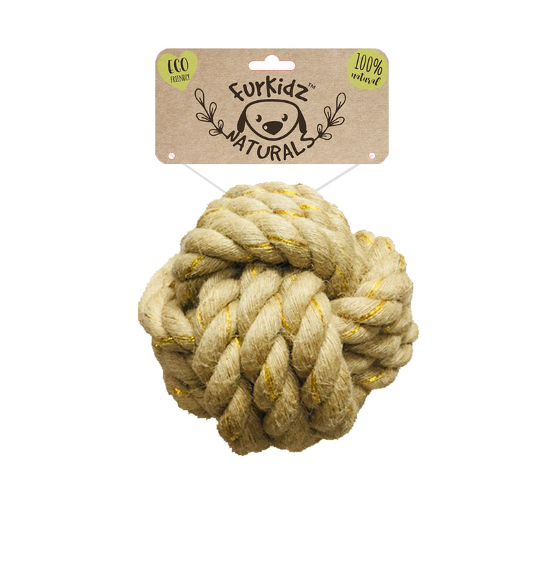 FurKidz Dog Toys Natures Choice Jute Ball