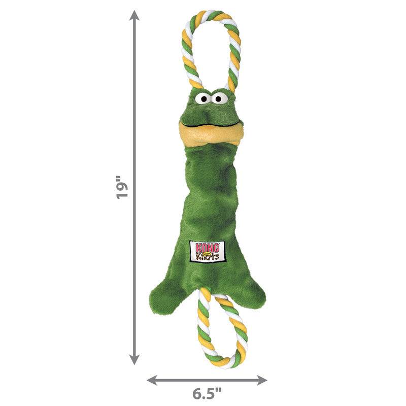 KONG Dog Toys Tugger Knots Frog 03