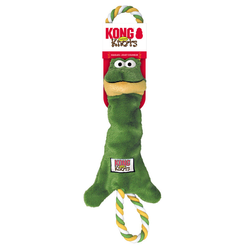 KONG Dog Toys Tugger Knots Frog 01