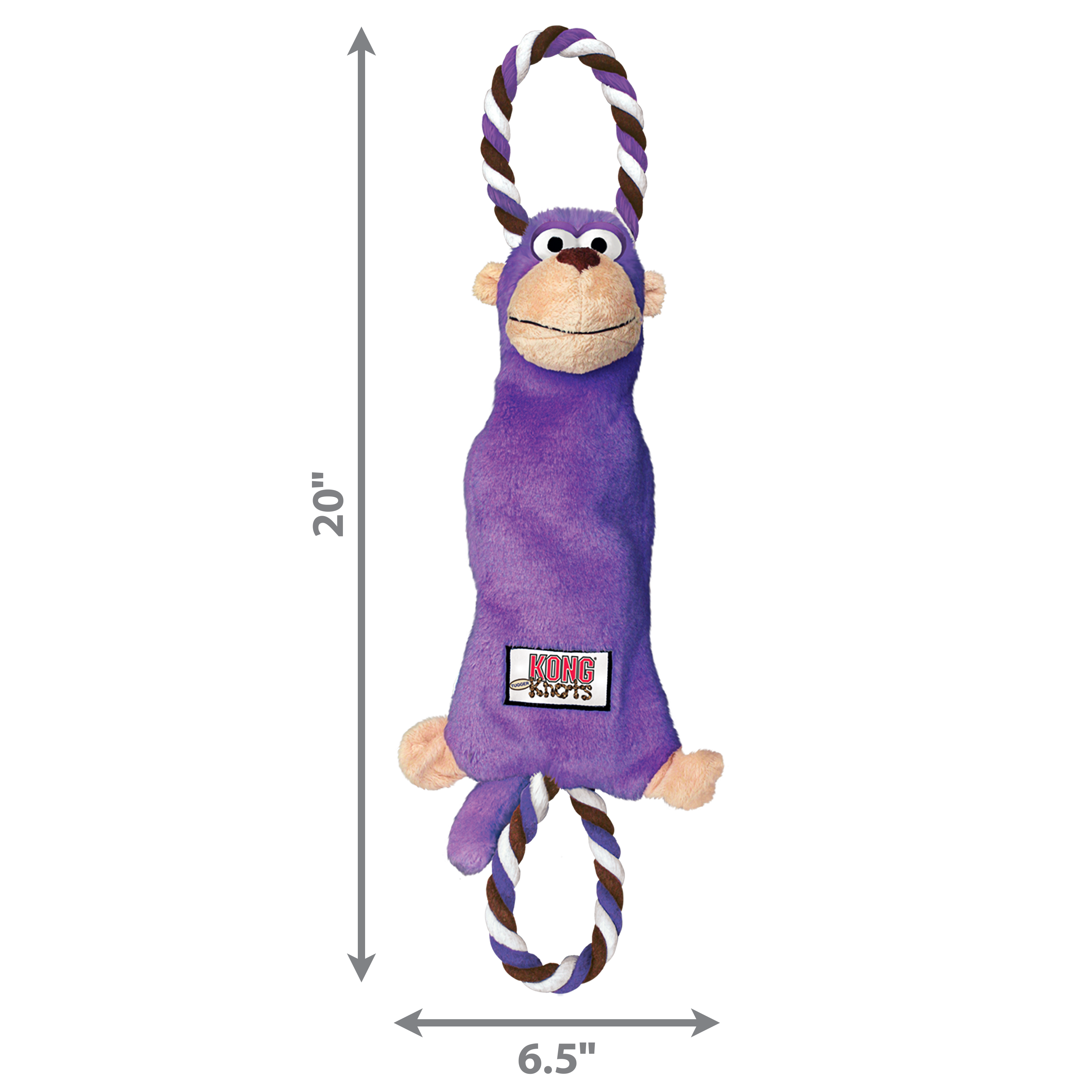 KONG Dog Toys Tugger Knots Monkey 03