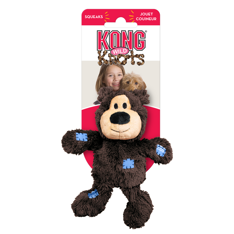 KONG Dog Toys Wild Knots Bear Assorted 01