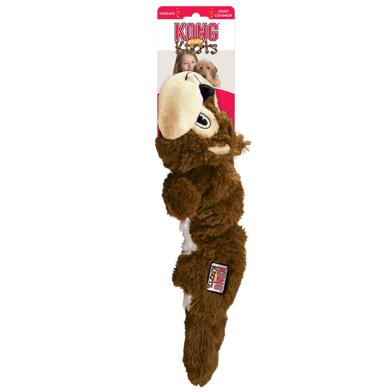 KONG Dog Toys Scrunch Knots Squirrel 02