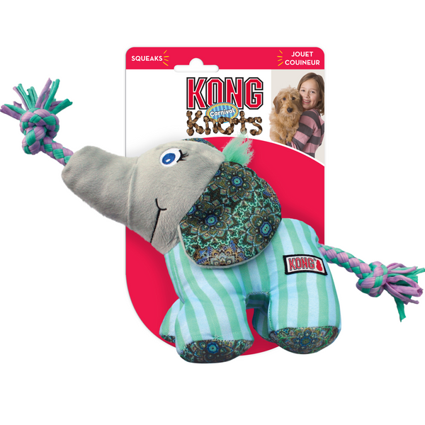 KONG Dog Toys Knots Carnival Elephant 01