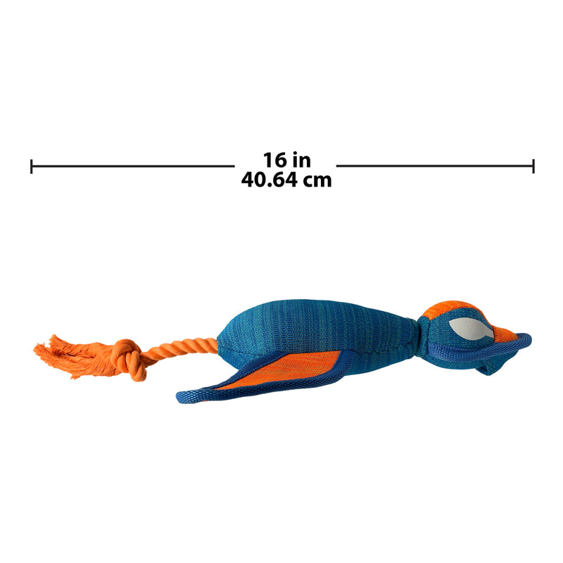 Nerf X Weave Dog Toy - Duck Launcher Blue/Orange 40 Cm 02