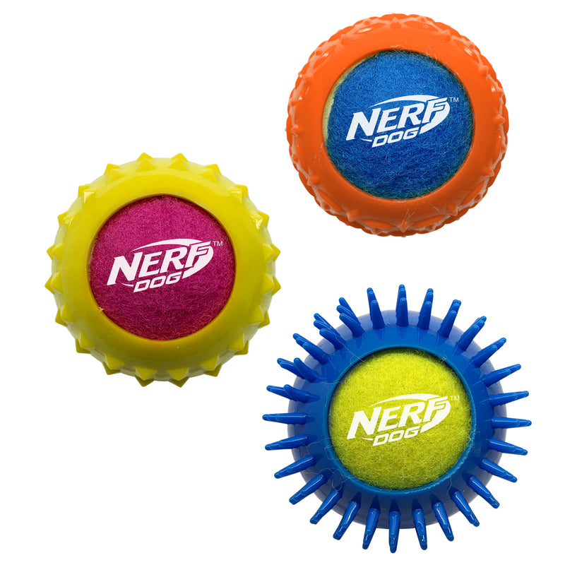 Nerf Dog Toy - Twin Armour Ball Set 3-Pack 04
