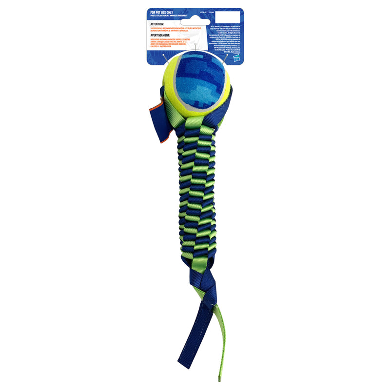 Nerf Grs Nylon Dog Toy - Round Braided Snake With 8cm Ball 02
