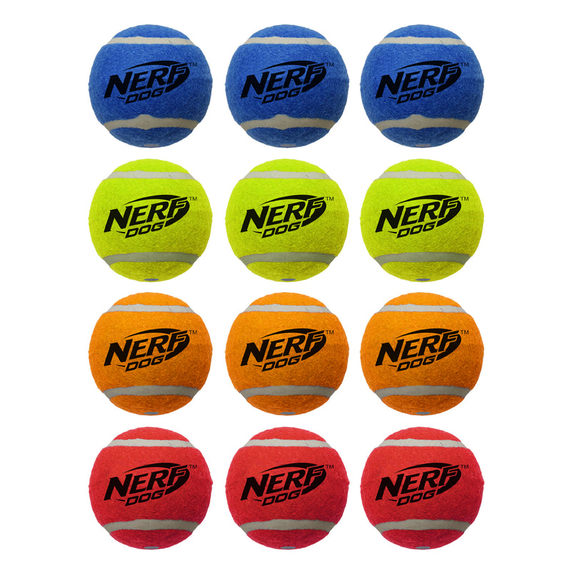 Nerf Dog Toy - Squeak Tennis Balls 6.25cm 12-Pack 03
