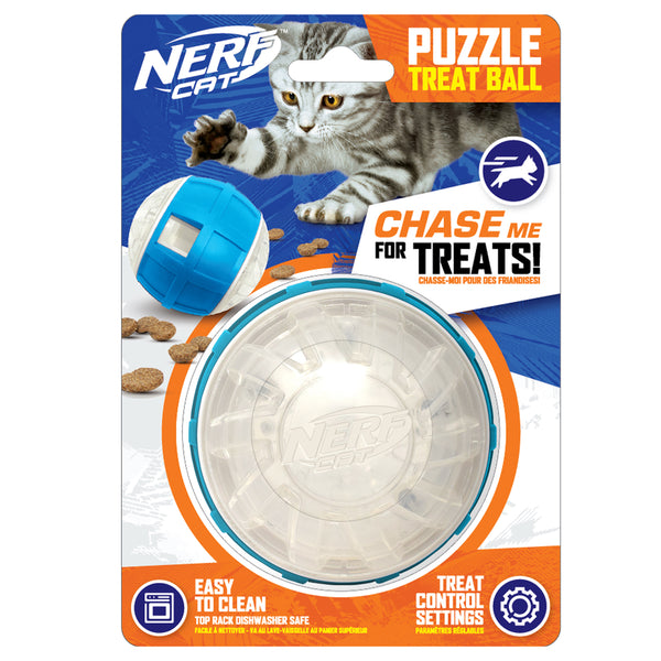 Nerf Cat Toy - Slow Feeder Treat Ball 9cm 01