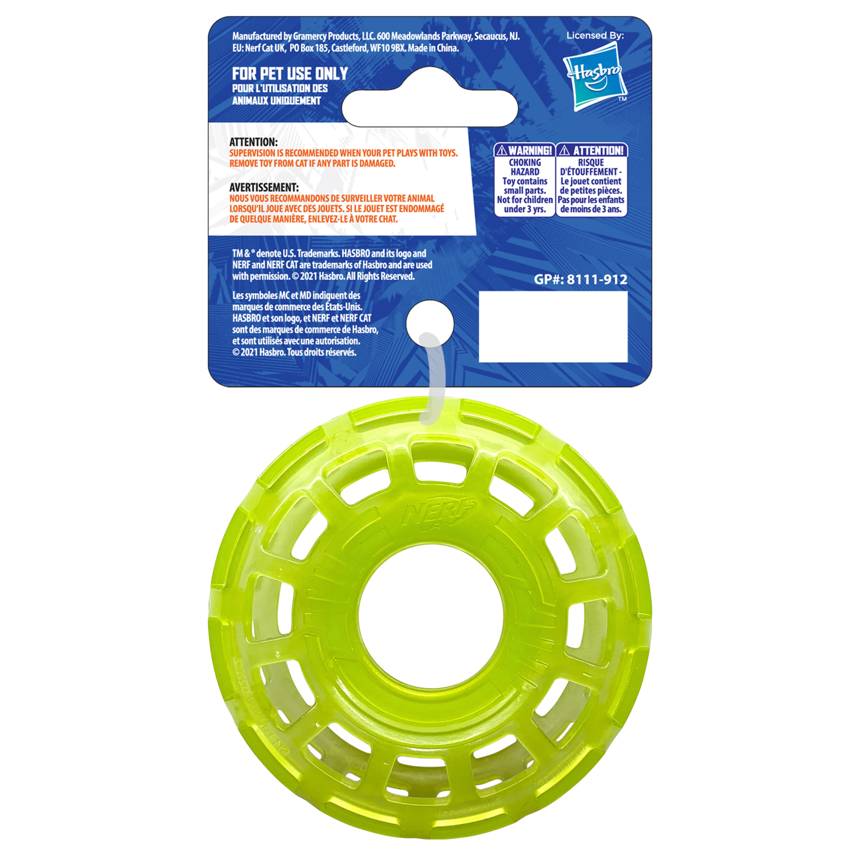 Nerf Cat Toy - Transparent PP Rattle Ring 9cm 02