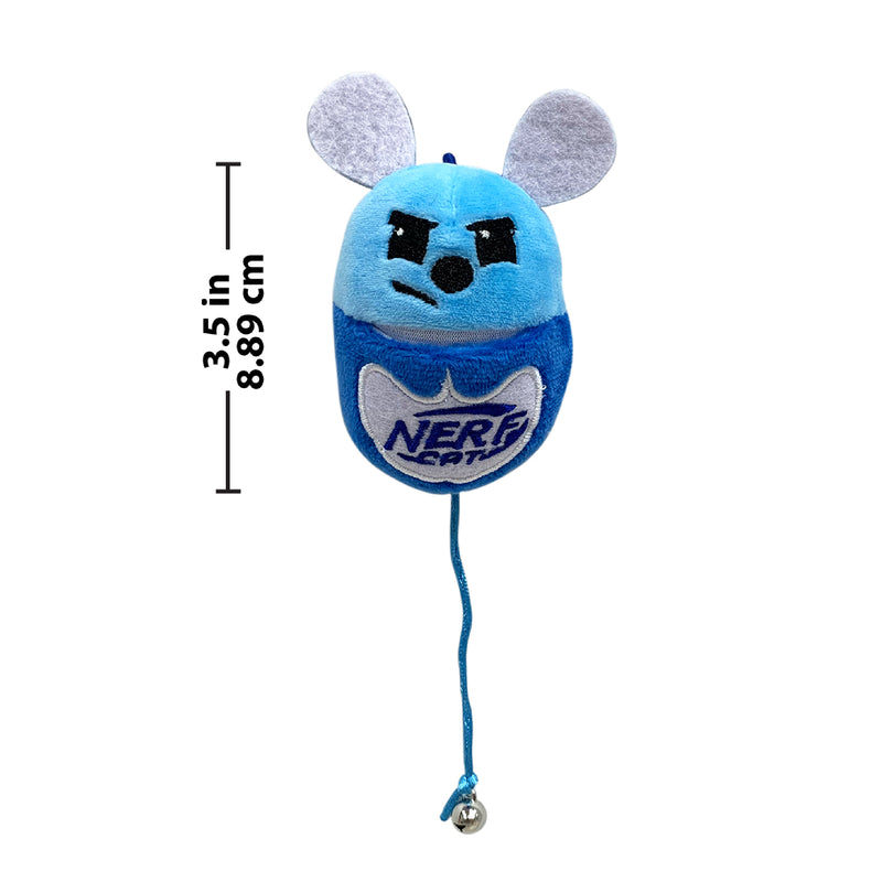 Nerf Cat Toy - Plush Cat with Catnip Pouch & Bell 9cm 07